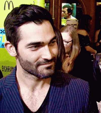 Bearded Man In Front Of McDonald's Sign GIF