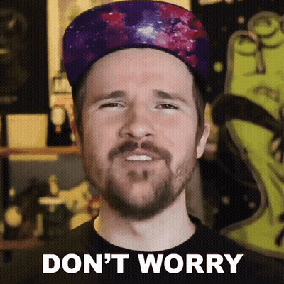 Bearded Man In Galaxy Hat Says Don't Worry GIF