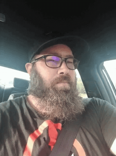 Bearded Man In Glasses And Black Hat GIF