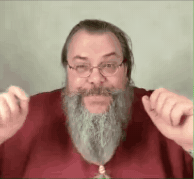 Bearded Man In Glasses And Red Shirt GIF