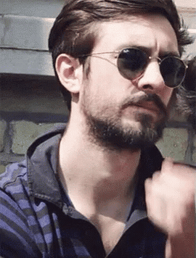 Bearded Man In Green Plaid Shirt Saying G.I. Vine GIF