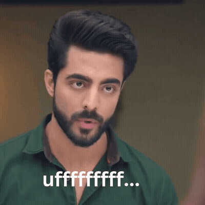 Bearded Man In Green Shirt Says Uffffffff GIF