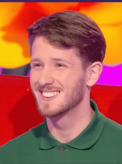 Bearded Man In Green Shirt Smiling GIF