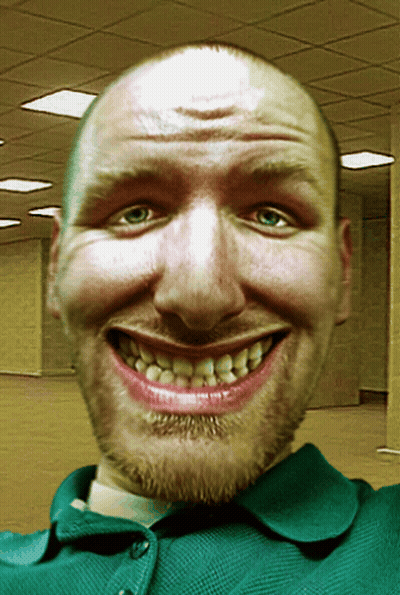 Bearded Man In Green Shirt Smiling GIF