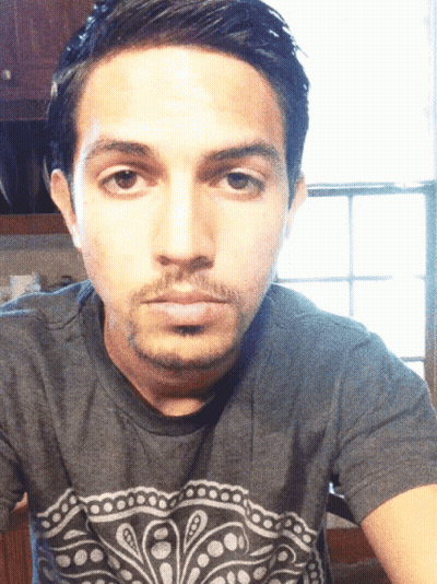 Bearded Man In Grey Shirt GIF