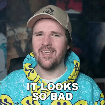 Bearded Man in Hat and Blue Hoodie Says It Looks So Bad