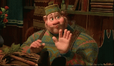 Bearded Man In Hat And Sweater Waving GIF