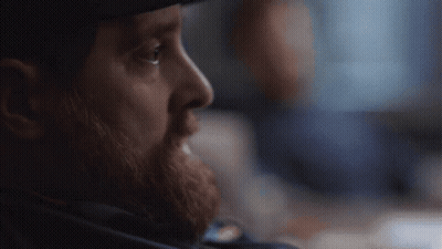 Bearded Man In Hat Looking GIF