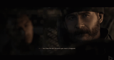 Bearded Man in Hat Looking at Something