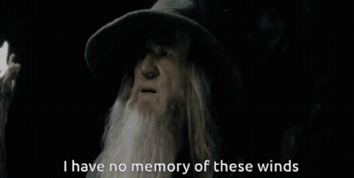 Bearded Man In Hat: No Memory Of These Winds GIF