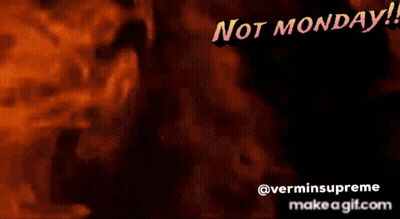 Bearded Man In Hat Saying Not Monday GIF