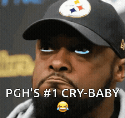 Bearded Man In Hat Saying Pgh's #1 Cry-Baby GIF