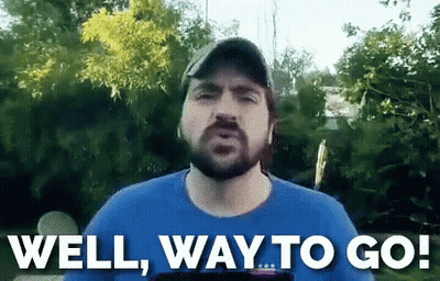 Bearded Man In Hat Saying Well Way To Go GIF