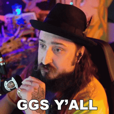 Bearded Man In Hat Says Ggs Y'all GIF