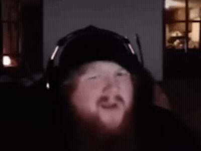 Bearded Man In Headphones Saying I'm Good GIF