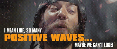 Bearded Man In Helmet Saying Positive Waves GIF