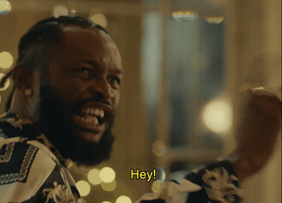 Bearded Man In Hey Shirt GIF