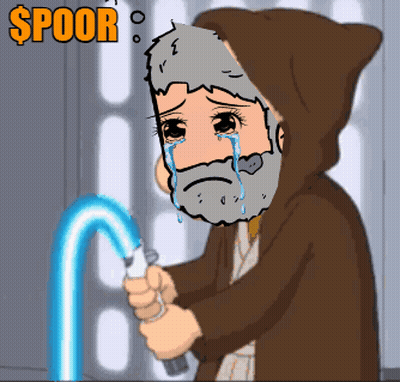 Bearded Man In Hood Holding Light Saber Poor GIF