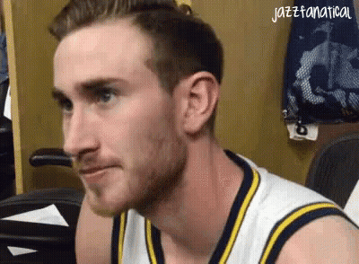 Bearded Man In Jazzfanatical Basketball Jersey GIF