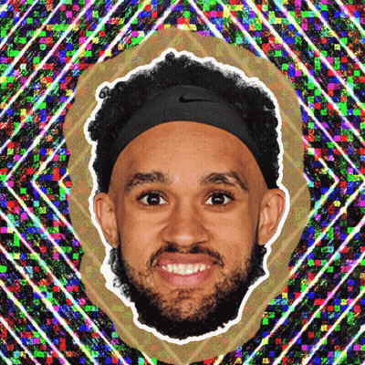Bearded Man In Nike Headband Smiling GIF