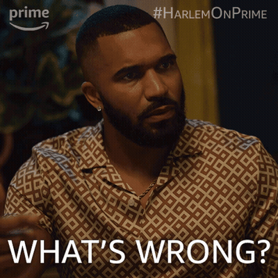 Bearded Man In Patterned Shirt Saying What's Wrong GIF