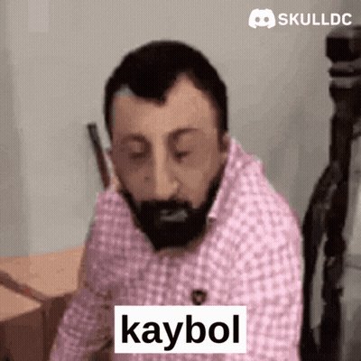 Bearded Man In Pink Plaid Shirt Saying Kaybol GIF