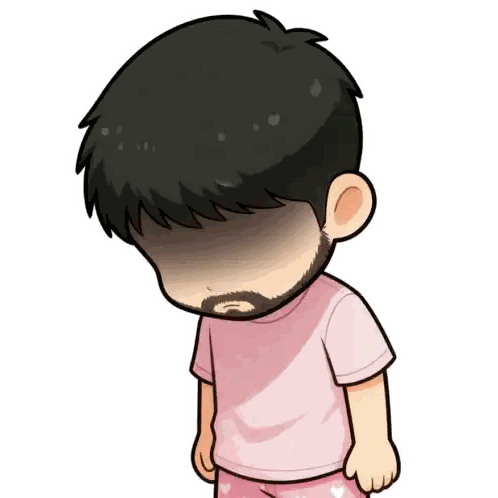 Bearded Man In Pink Shirt Sticker