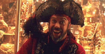 Bearded Man In Pirate Costume And Hat GIF