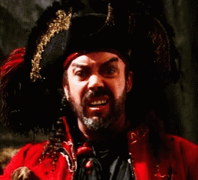 Bearded Man in Pirate Hat and Red Jacket