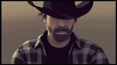 Bearded Man In Plaid Shirt And Cowboy Hat GIF