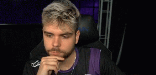 Bearded Man In Purple Twitch Shirt GIF