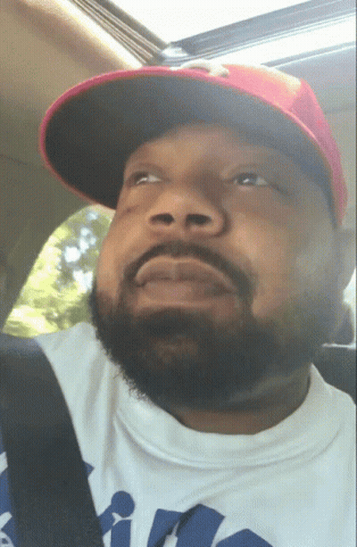 Bearded Man In Red Hat And White Shirt Saying I GIF