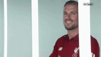 Bearded Man In Red Polo Smiling GIF