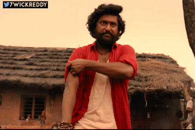 Bearded Man In Red Shirt By Hut GIF