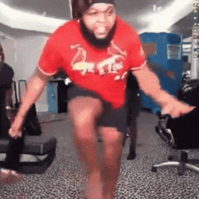 Bearded Man In Red Shirt Saying Duke GIF