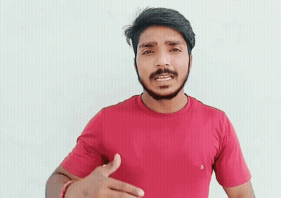 Bearded Man In Red T-Shirt Hand To Forehead GIF