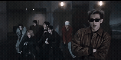 Bearded Man In Suit Eating Meat GIF