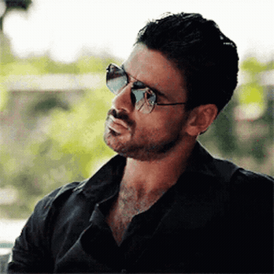 Bearded Man In Sunglasses And Black Shirt GIF