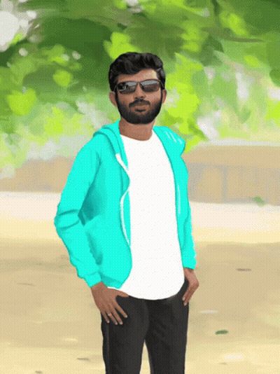 Bearded Man In Sunglasses And Blue Hoodie GIF