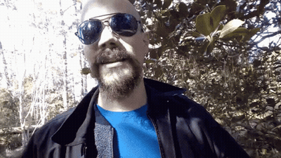 Bearded Man In Sunglasses And Jacket GIF