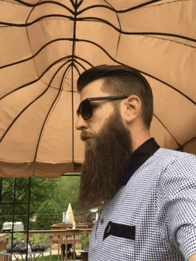 Bearded Man In Sunglasses And Plaid Shirt GIF