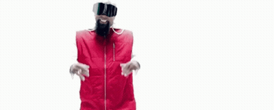 Bearded Man In Sunglasses Making Peace Sign GIF
