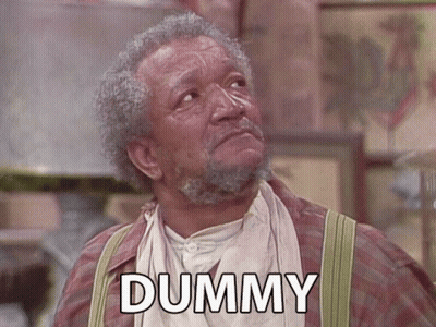 Bearded Man In Suspenders Shirt Saying Dummy GIF