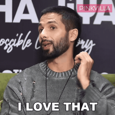 Bearded Man In Sweater Says I Love That GIF