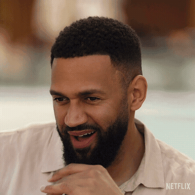 Bearded Man In Tan Netflix Shirt GIF