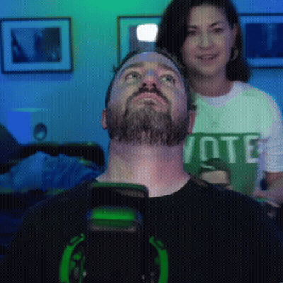Bearded Man In Vote Shirt GIF