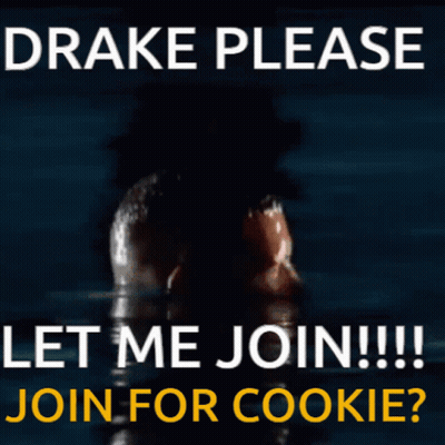 Bearded Man In Water Saying Drake Please Let Me Join GIF