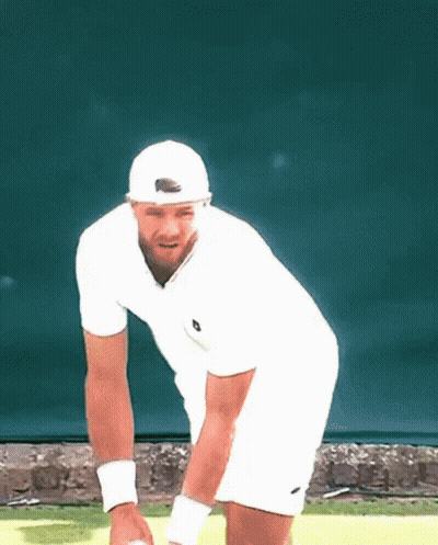 Bearded Man In White Shirt And Shorts GIF