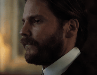 Bearded Man In White Shirt And Tie GIF