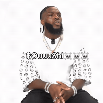 Bearded Man In White Skull Shirt Souuushi GIF